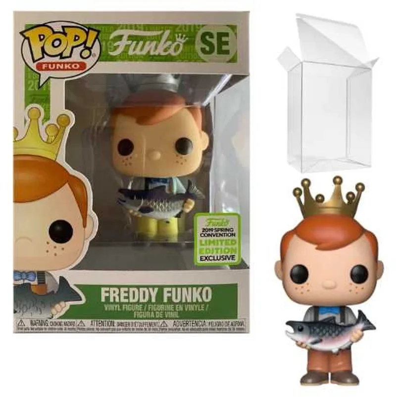 Freddy: Freddy Funko (Holding Fish - Yellow Pants) [2019 Spring Convention Exclusive] van Funko in Meerkleurig – productfoto