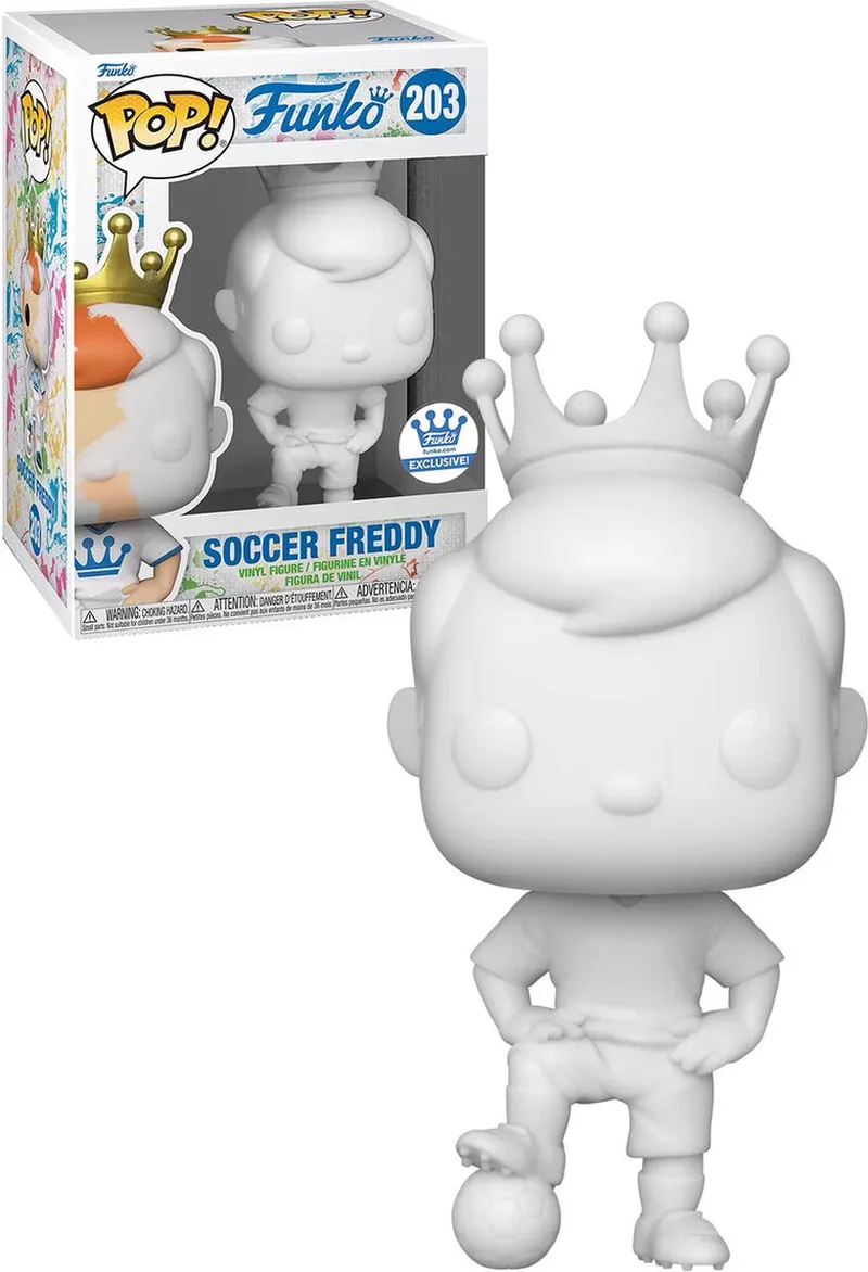 Freddy Funko - Soccer Freddy #203 Exclusive van Funko in Wit – productfoto