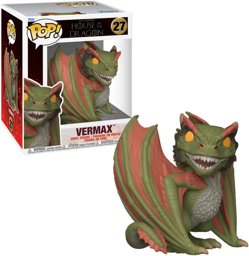 Game Of Thrones Vermax (Super Pop!) vinylfiguur 27 Unisex Funko Pop! - Neutraal van Funko in Standard – productfoto