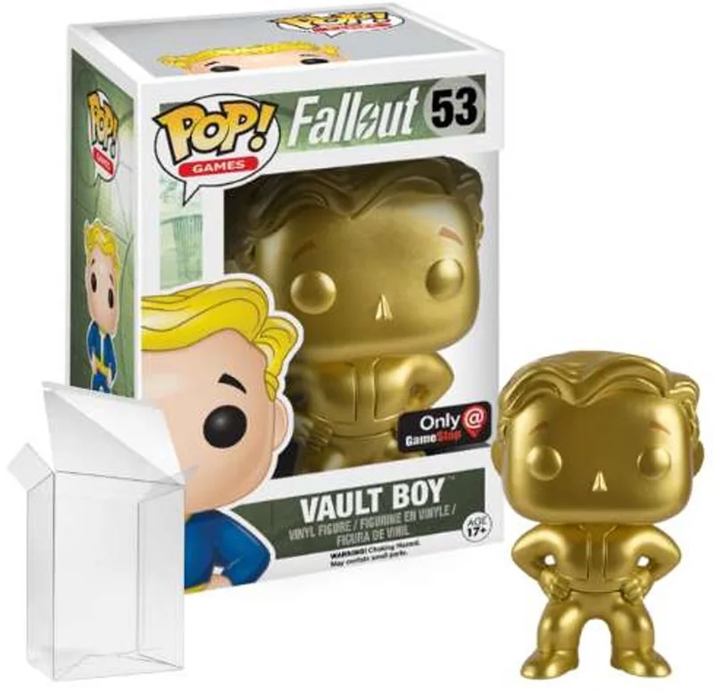 Games: Fallout - Vault Boy (Gold) #53 GameStop Exclusive van Funko in Meerkleurig – productfoto
