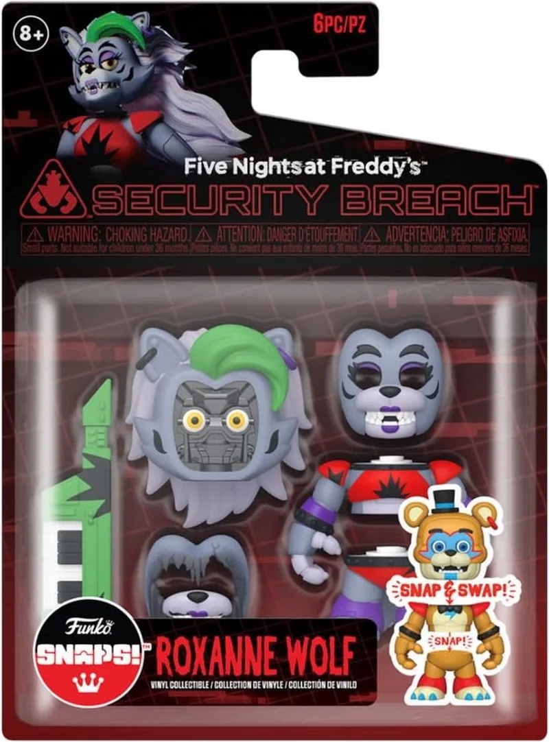 Games: Five Nights at Freddy's (FNAF) Snap Action Figure - Glamrock Roxanna van Funko in Meerkleurig – productfoto
