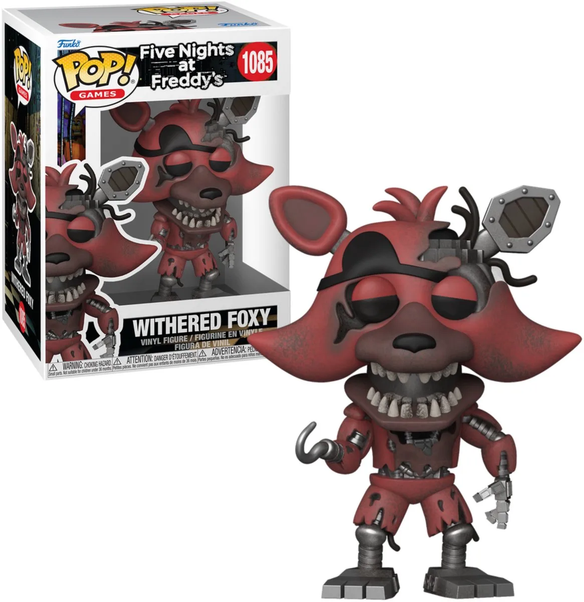 Games: Five Nights at Freddy's - Withered Foxy #1085 de Funko en Multicolore – photo produit