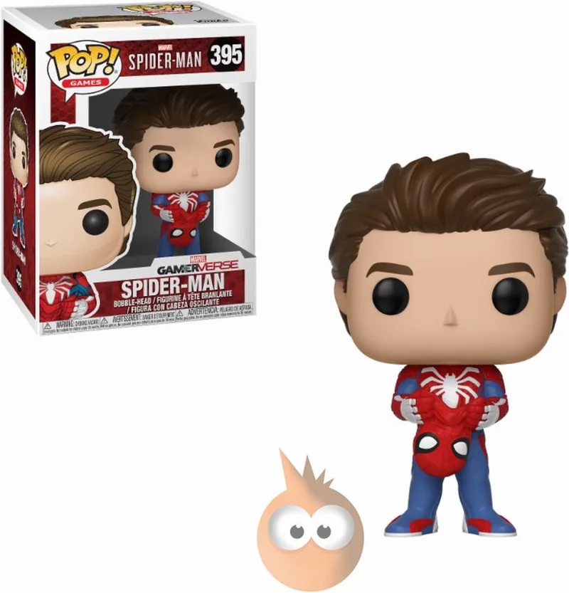 Games: Marvel - Spider-Man Series 1 - Spider-Man (Unmasked) Verzamelfiguur Volwassenen en kinderen van Funko in Meerkleurig – productfoto