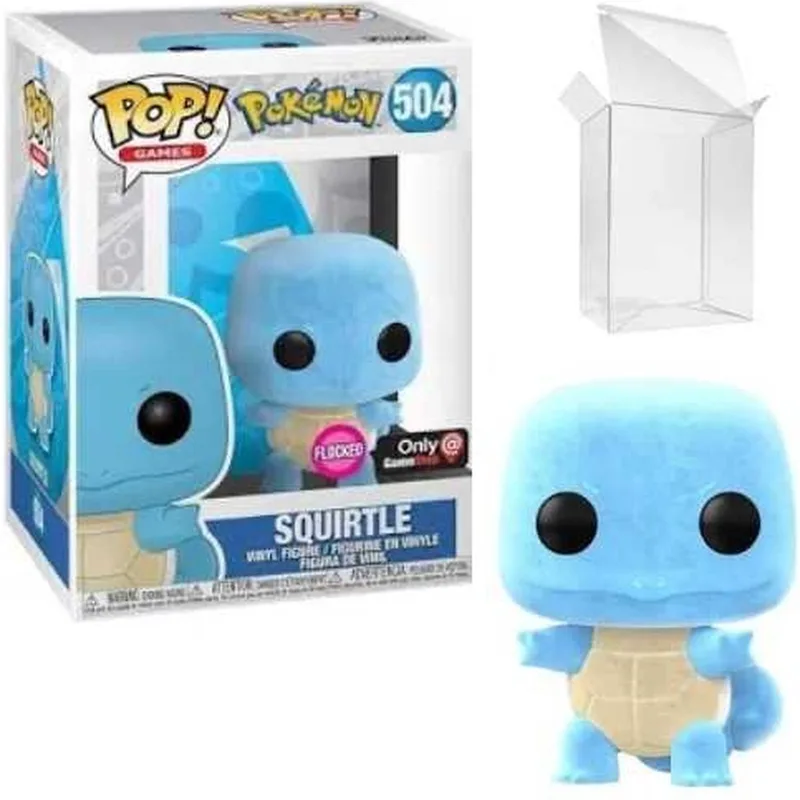 Games: Pokekom - Squirtle (Flocked) GS Exclusive #504 [7.5/10] by Funko in Multicolour – product photo