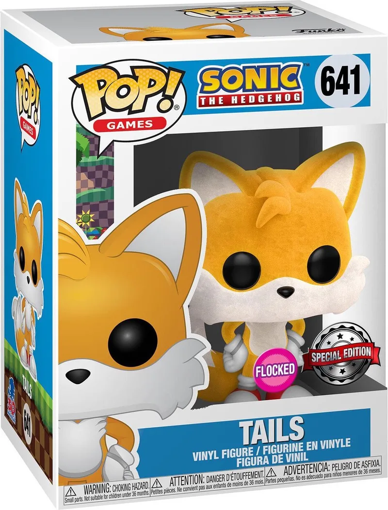 Games: Sonic the Hedgehog - #641 Target Con Exclusive by Funko in Tails Flocked – product photo
