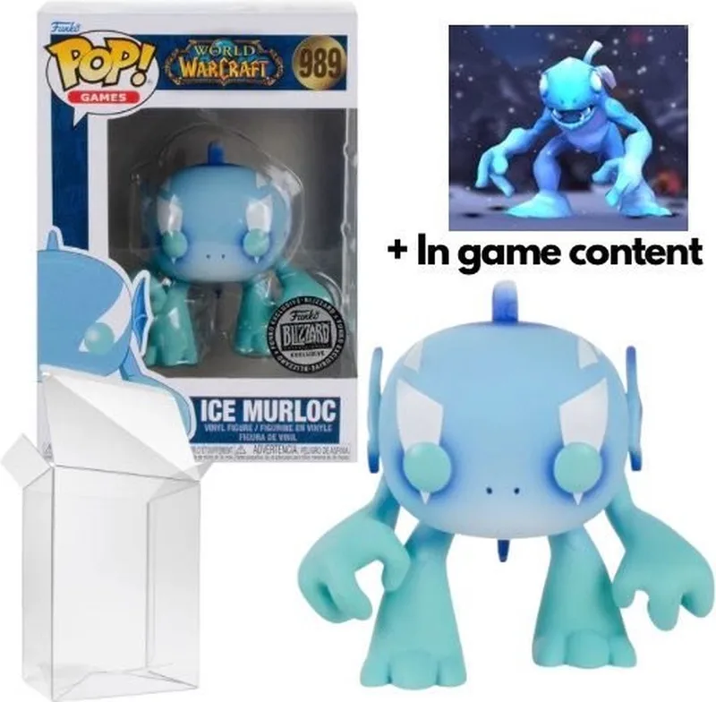 Games: World of Warcraft (WOW) - Ice Murloc #989 Blizzard Exclusive (NO Ingame content) van Funko in Meerkleurig – productfoto