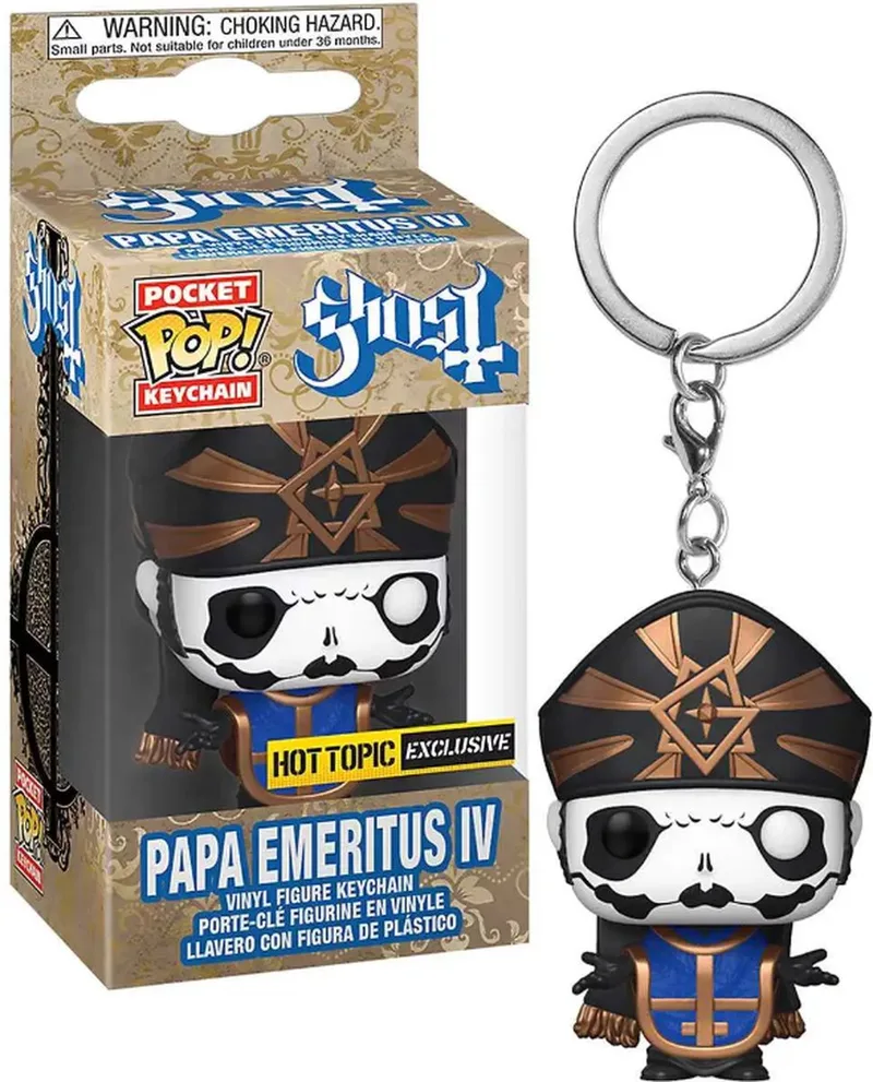 Ghost Papa Emeritus IV Pocket Funko Pop! Vinyl sleutelhanger van Funko in Zwart – productfoto
