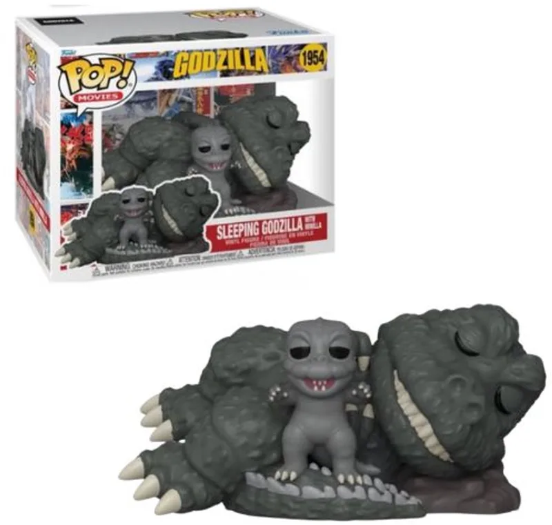 Godzilla Sleeping Godzilla with Minilla - (Super Pop!) vinylfiguur 1954 Unisex Funko Pop! - Neutraal by Funko in Standard – product photo