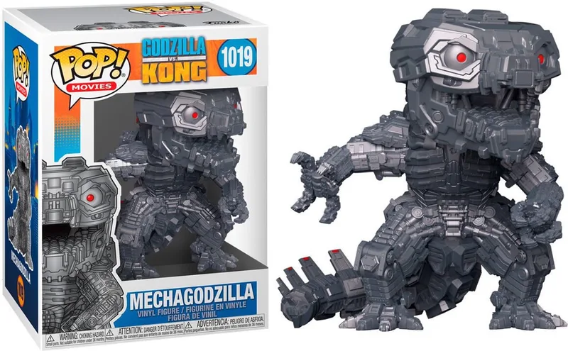 Godzilla Verzamelfiguur Godzilla Vs Kong POP! Movies Mechagodzilla Metallic 9 cm van Funko in Grijs – productfoto