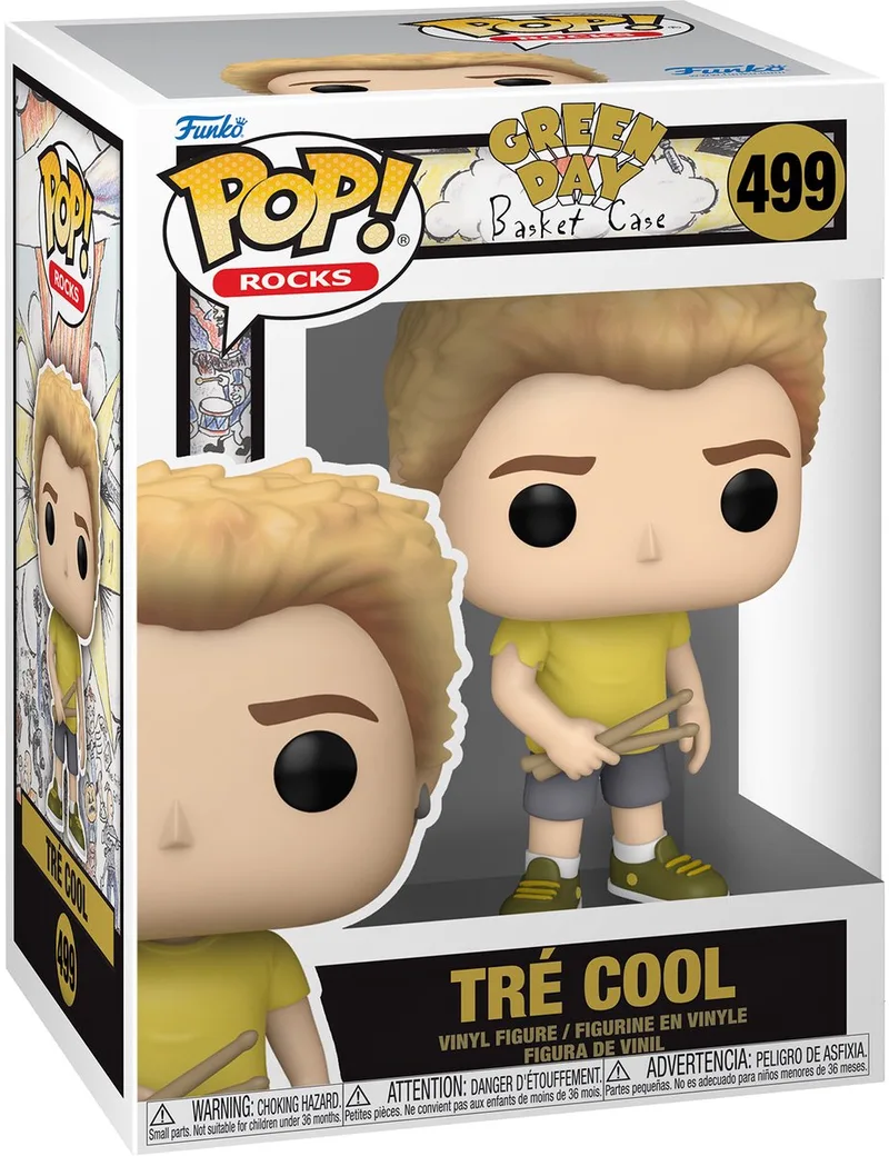 Green Day Tre Cool (Basket Case) (Pop Rocks) Vinyl Figur 499 Unisex Funko Pop! - Neutraal by Funko in Standard – product photo