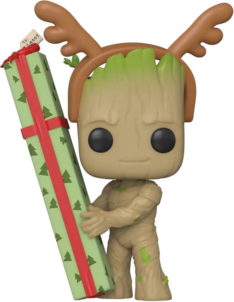 Guardians Of The Galaxy - Marvel Holiday Special POP! Heroes Groot 9 cm Verzamelfiguur de Funko en Multicolours – photo produit
