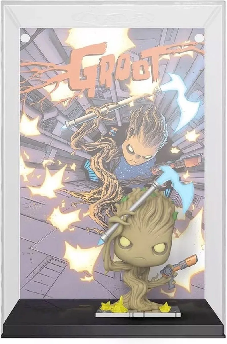 Guardians Of The Galaxy - POP! Comic Cover Groot 9 cm Verzamelfiguur by Funko in Multicolours – product photo