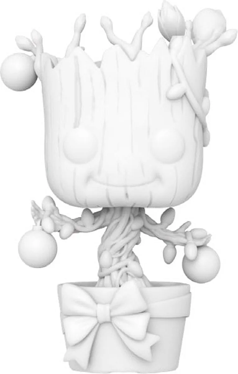 Guardians Of The Galaxy - POP! Groot (DIY) (WH) 9 cm Verzamelfiguur van Funko in Wit – productfoto