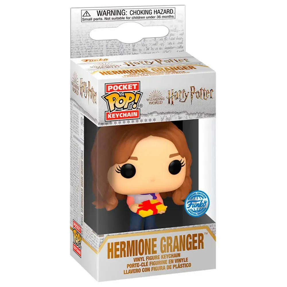 Harry Potter Exclusieve Pocket Holiday Hermelien Sleutelhanger från Funko – produktbild