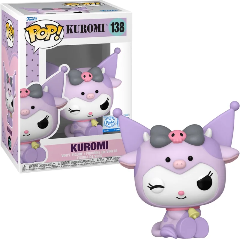 HELLO KITTY 138 Kuromi in cow cosplay EXCLUSIVE van Funko – productfoto