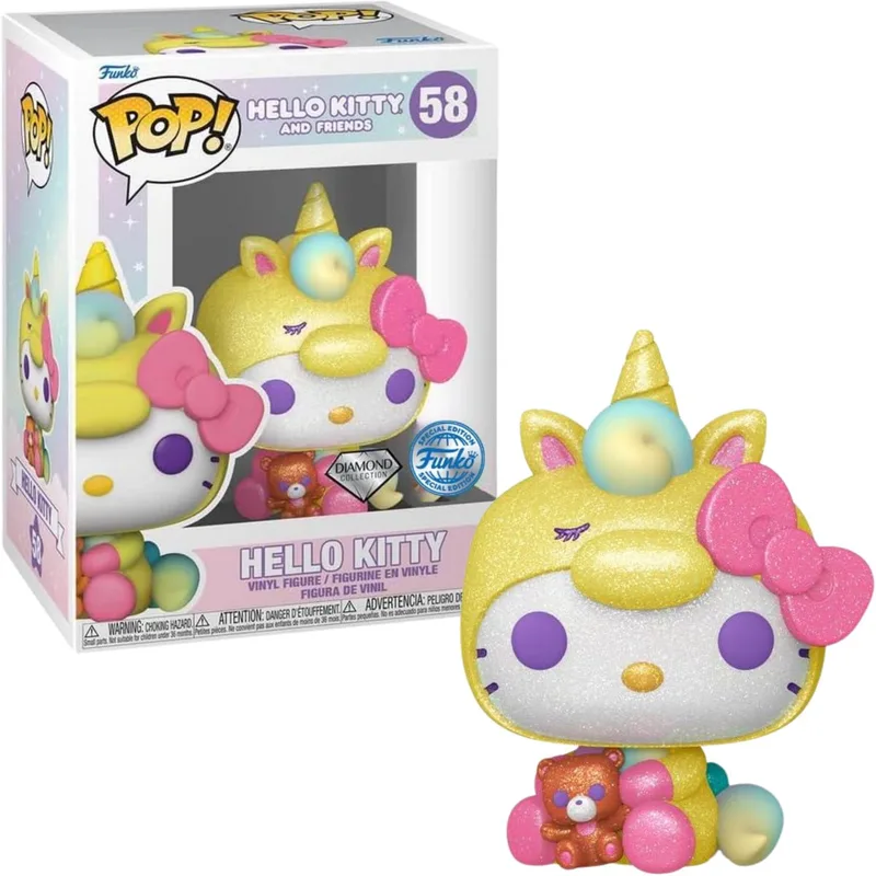 Hello Kitty and Friends: Hello Kitty - Diamond Glitter - US Exclusive #58 by Funko in Multicolour – product photo