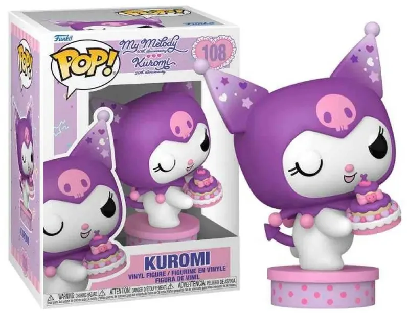 Hello Kitty Kuromi vinylfiguur 108 Unisex Funko Pop! - Neutraal de Funko en Standard – photo produit