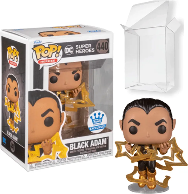 Heroes: DC Super Heroes - Black Adam #440 Exclusive van Funko in Zwart – productfoto