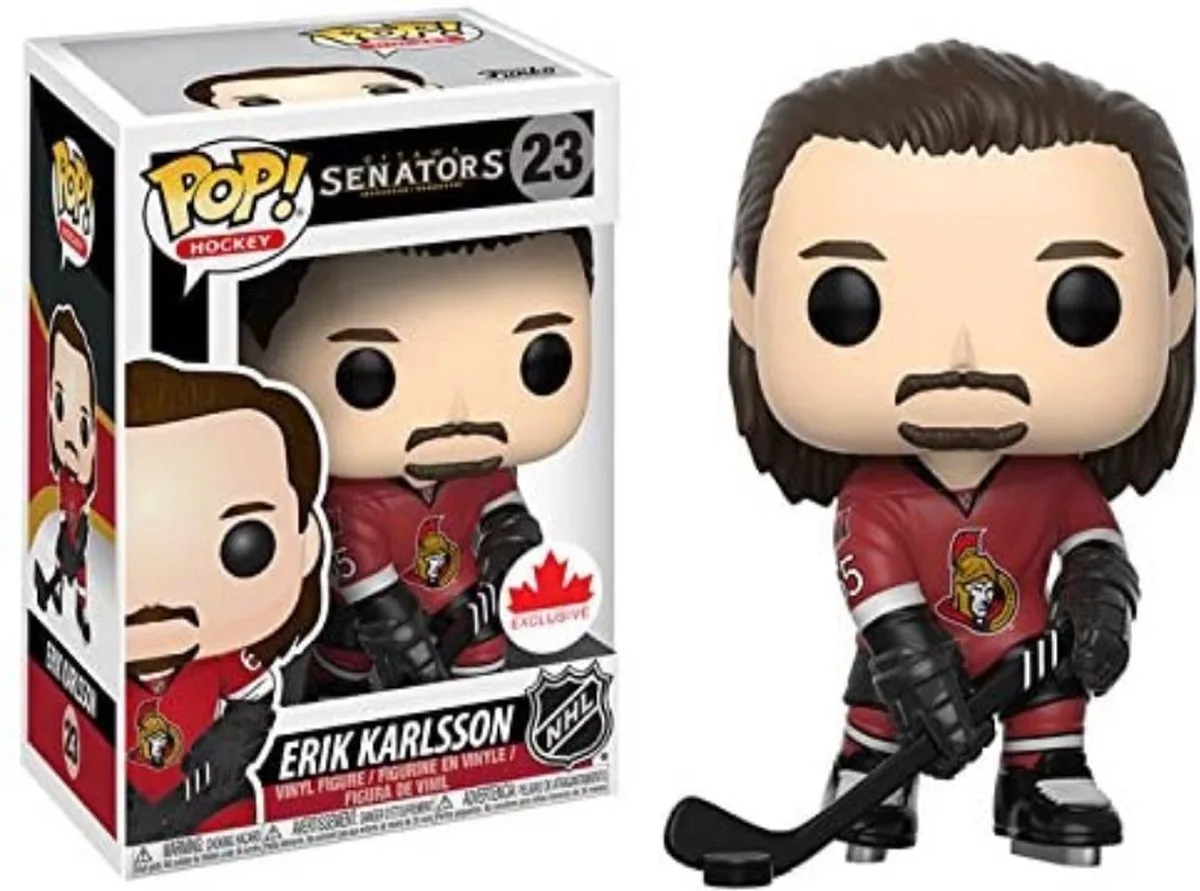 HOCKEY NHL ERIK KARLSSON HOME JERSEY LIMITED EDITION #23 by Funko in Red – product photo