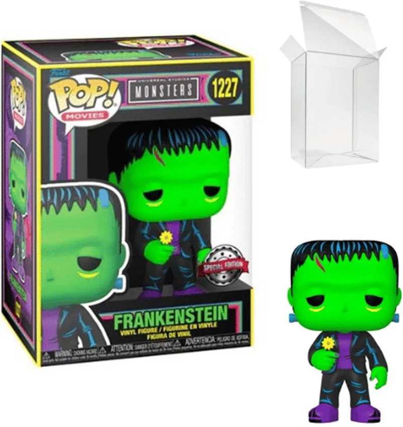 Horror Universal Studio Monsters - Frankenstein #1227 Special Edition Black Light by Funko in Green – product photo