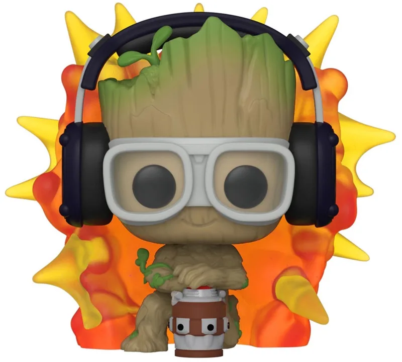 I Am Groot - Marvel POP! Groot With Detonator 9 cm Verzamelfiguur by Funko in Multicolours – product photo