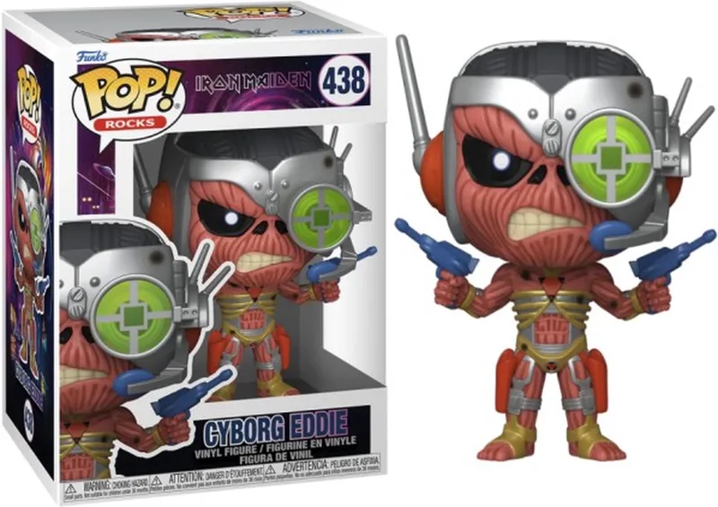 Iron Maiden Cyborg Eddie Rocks! (Somewhere in Time) Vinyl Figur 438 Unisex Funko Pop! - meerkleurig - Standard by Funko in Multicolour – product photo