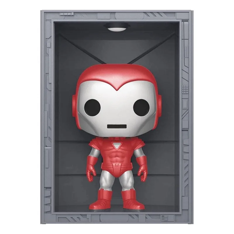 Iron Man Verzamelfiguur Marvel POP! Deluxe Hall Of Armor Iron Man Model 8 Silver Centurion PX Exclusive 9 cm Multicolours by Funko in Multicolour – product photo
