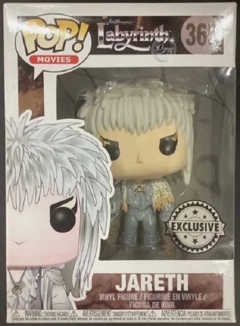 Jareth with Crystal Orb David Bowie Labyrinth POP! Movies #365 Vaulted Funko Glitter Exclusive by Funko – product photo