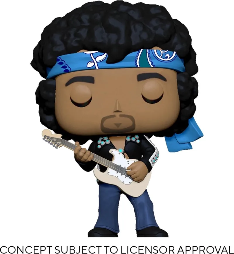 Jimi Hendrix - POP! Rocks Jimi Hendrix (Live In Maui Jacket) 9 cm Verzamelfiguur by Funko in Multicolours – product photo