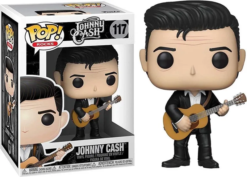 Johnny Cash POP! Rocks Vinyl Figure Johnny Cash #117 by Funko in Bonte kleuren – product photo