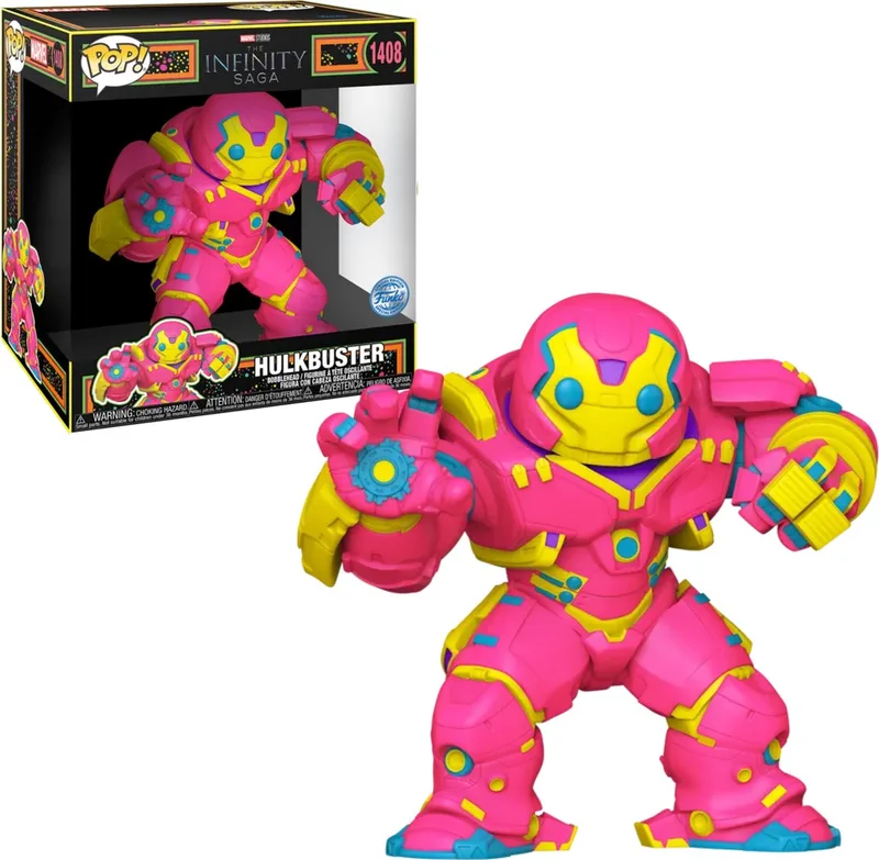 Jumbo: Iron Man - Hulkbuster (Blacklight) 10" Super Sized Pop! by Funko in Multicolour – product photo
