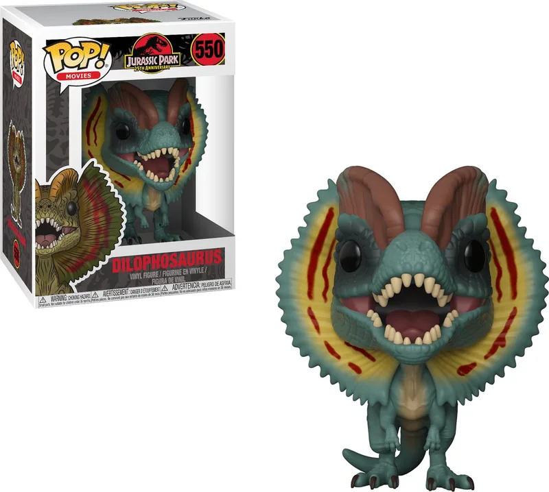 Jurassic Park Dilophosaurus - #550 Verzamelfiguur van Funko in Meerkleurig – productfoto