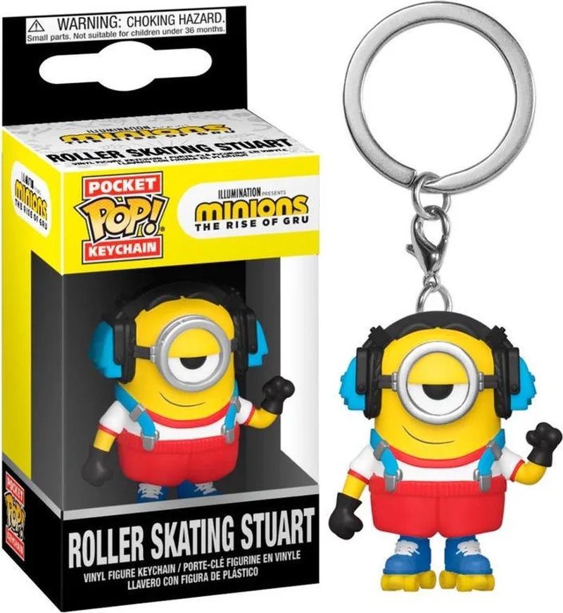 Keychain Minions 2 - Roller Skating Stuart van Funko in Meerkleurig – productfoto