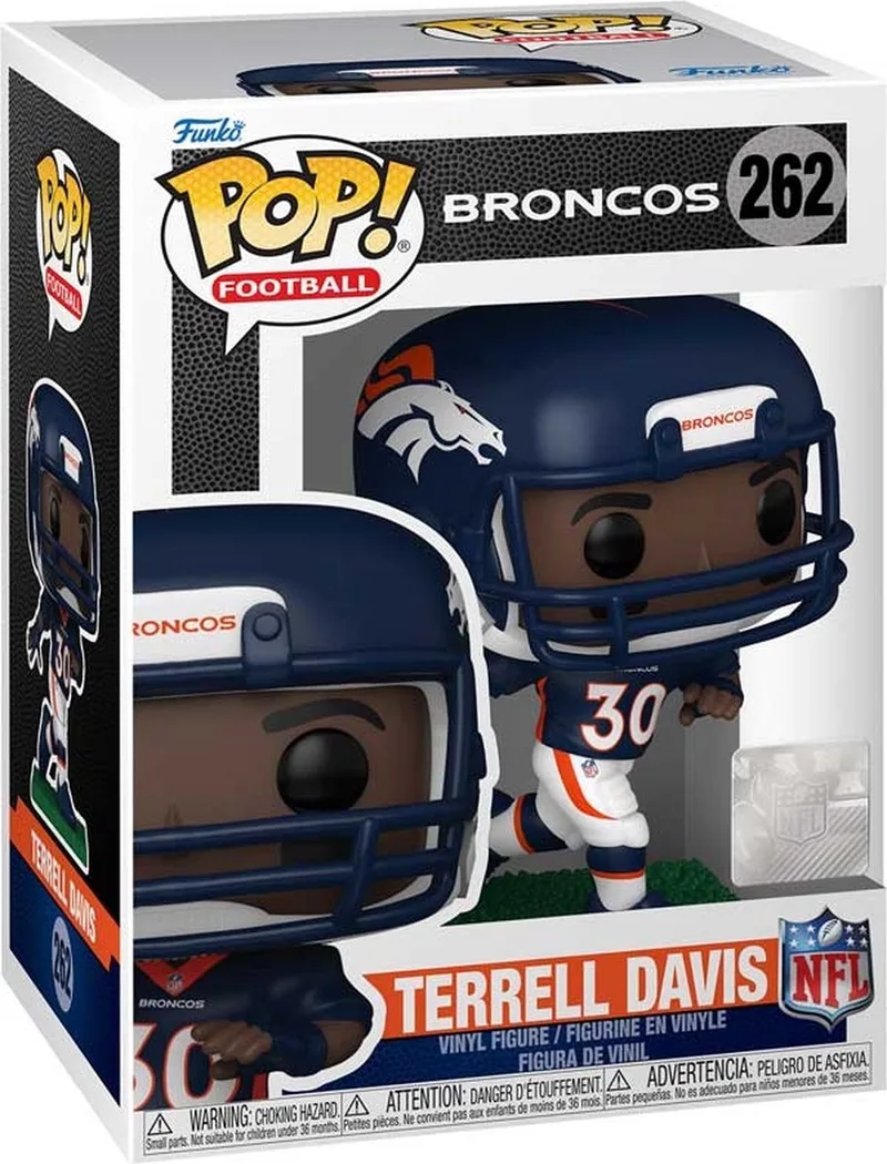 Legends Pop! NFL: Terell Davis (Broncos) voor Sport Fanzone de Funko en Blanc – photo produit