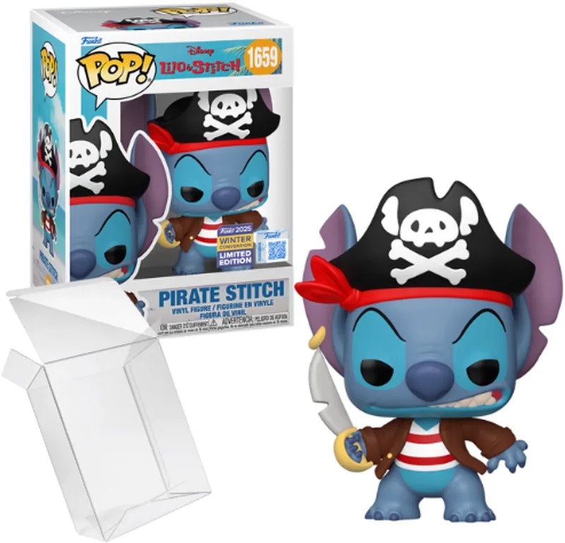 Lilo and Stitch - Pirate Stitch #1659 (2025 Winter Convention Exclusive) van Funko in Zwart – productfoto
