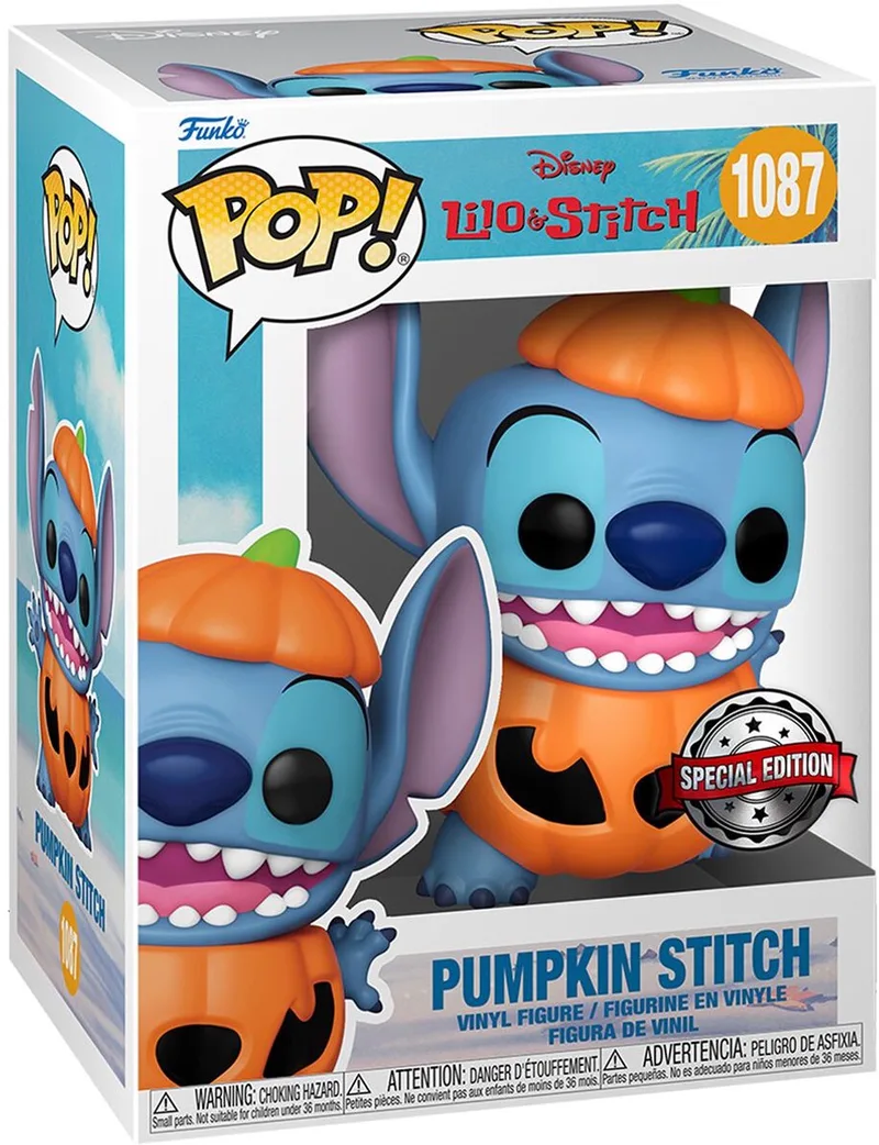 Lilo & Stitch Pumpkin Stitch vinylfiguur 1087 Unisex Funko Pop! - Neutraal by Funko in Standard – product photo