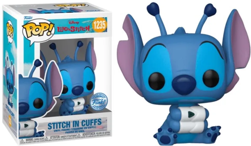 Lilo & Stitch Stitch in Cuffs vinylfiguur 1235 Unisex Funko Pop! - Neutraal by Funko in Standard – product photo