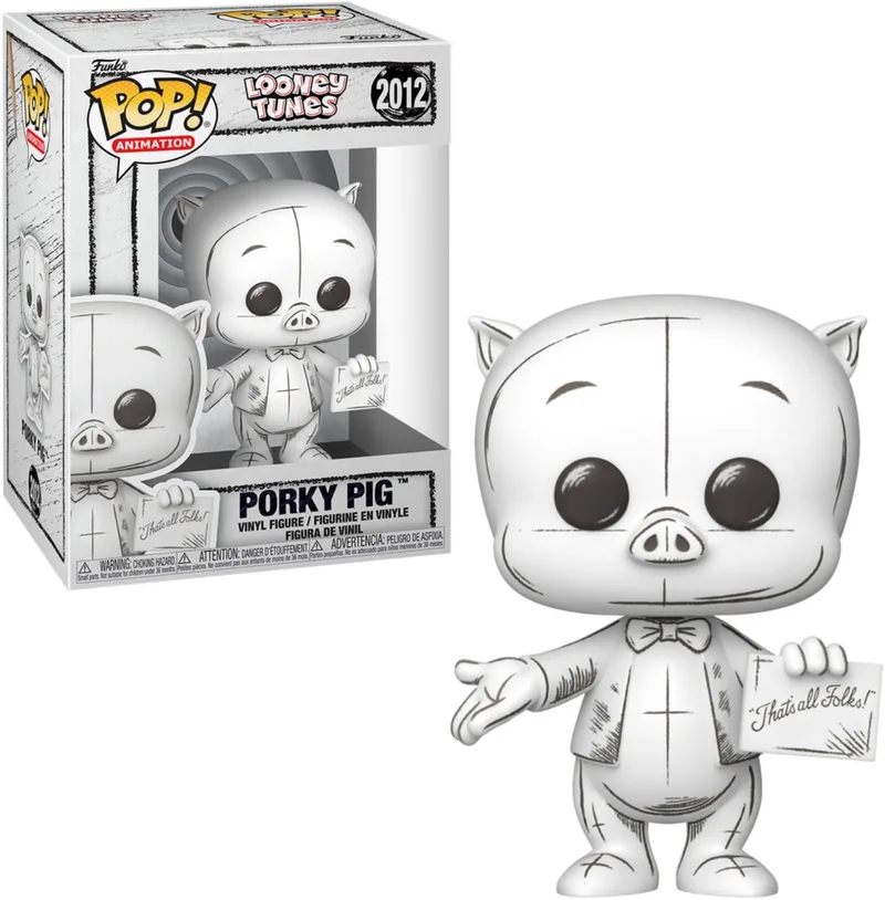 Looney Tunes POP! Animation Vinyl Figure Porky Pig? 9 cm POP! Figuur by Funko in Multicolour – product photo