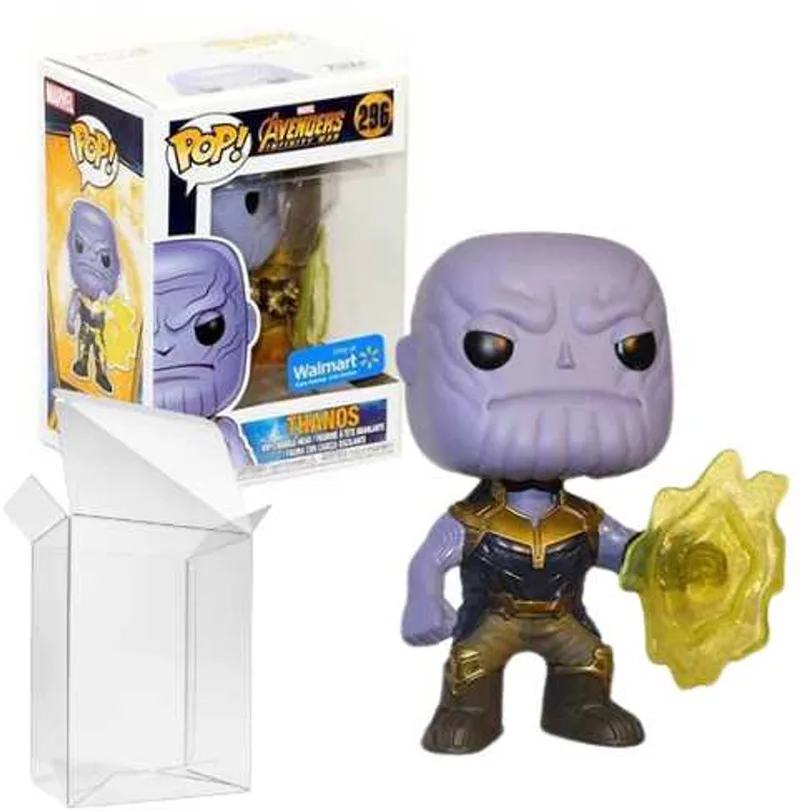 Marvel: Avengers Infinity War - Thanos (Mind Stone) #296 Walmart Exclusive fra Funko i Gul – produktbillede