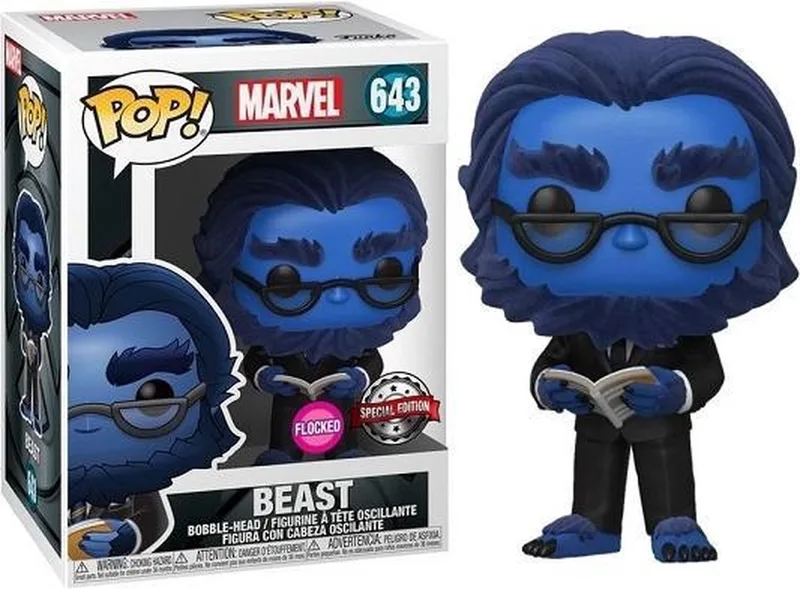 Marvel - Beast #643 Flocked Special Edition Exclusive by Funko in Multicolour – product photo