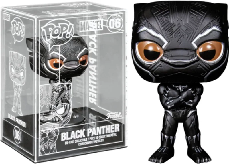 Marvel : Black Panther (2018) - Black Panther Diecast Metal (Funko Exclusive) by Funko in Multicolour – product photo