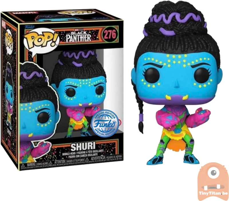 Marvel: Black Panther: Shuri (Blacklight) van Funko in Meerkleurig – productfoto