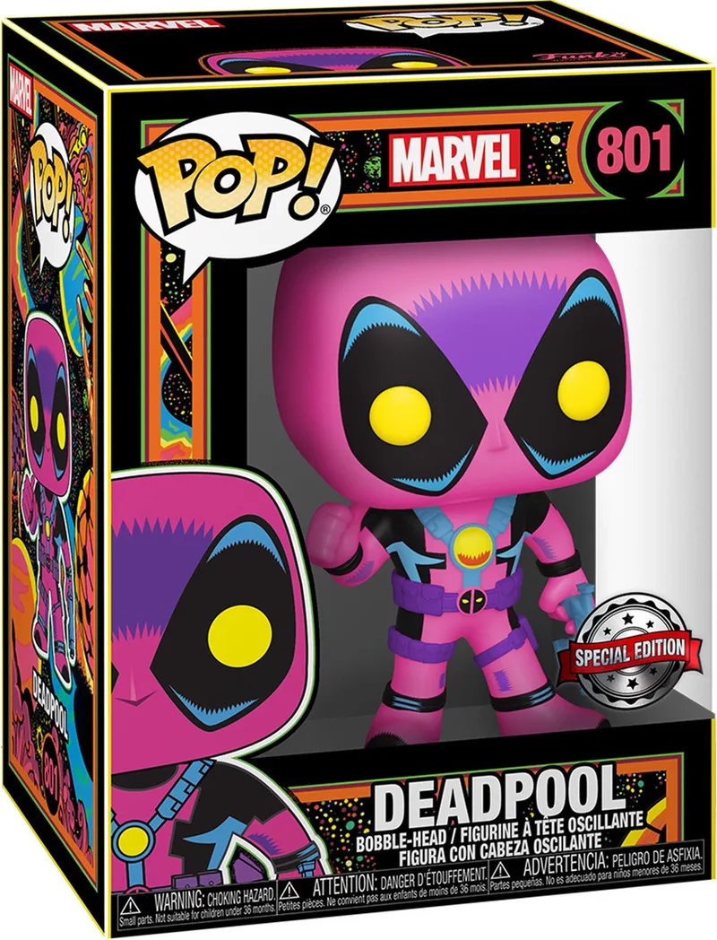 Marvel Blacklight Deadpool - Exclu Smartoys by Funko in Multicolour – product photo