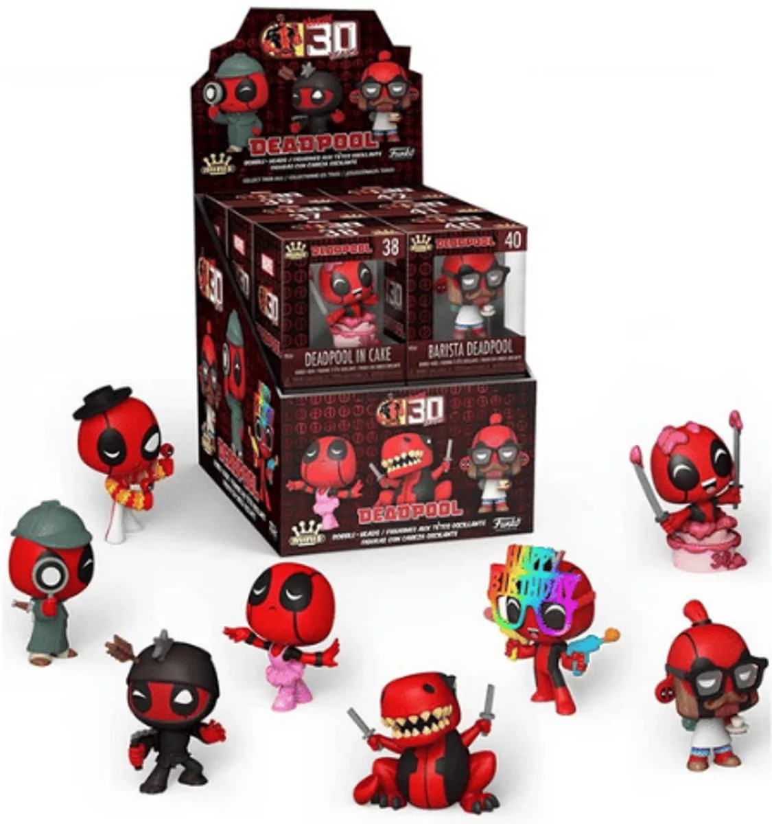 Marvel: Deadpool happy 30 years - Deadpool - Mystery mini (1X) von Funko in Mehrfarbig – Produktfoto