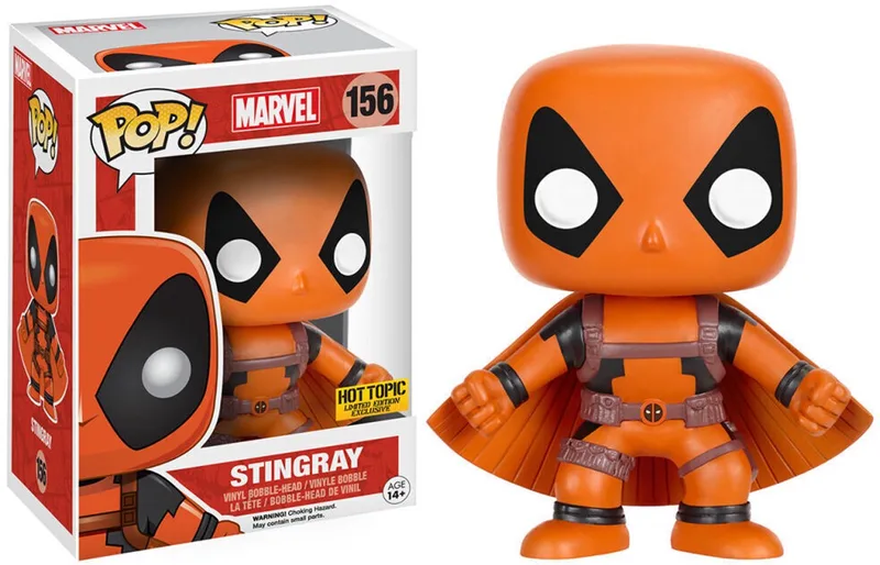 Marvel: Deadpool - Stingray #156 Hot Topic Exclusive van Funko in Oranje – productfoto
