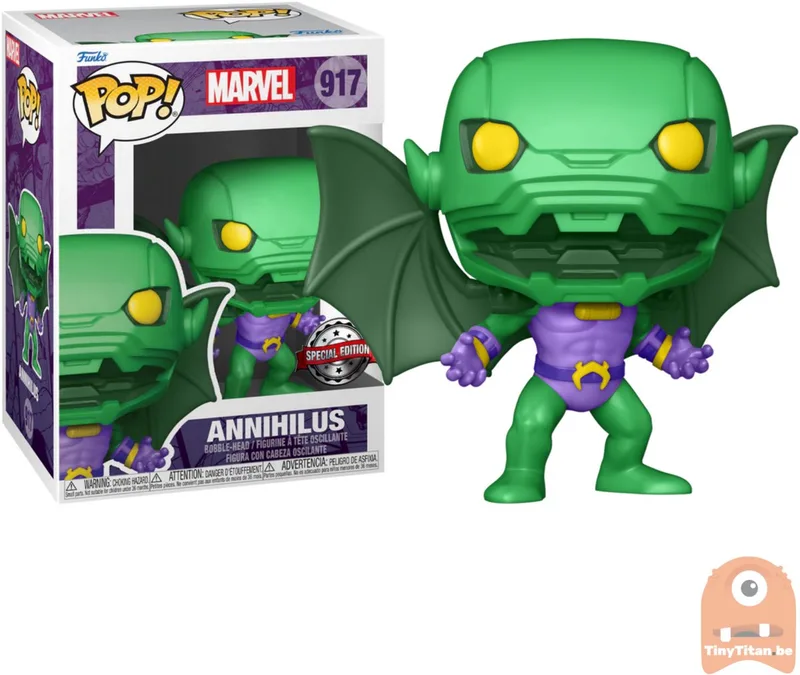 Marvel Fantastic Four Annihilus #917 - Special Edition Exclusive Rare Vaulted by Funko in Green – product photo