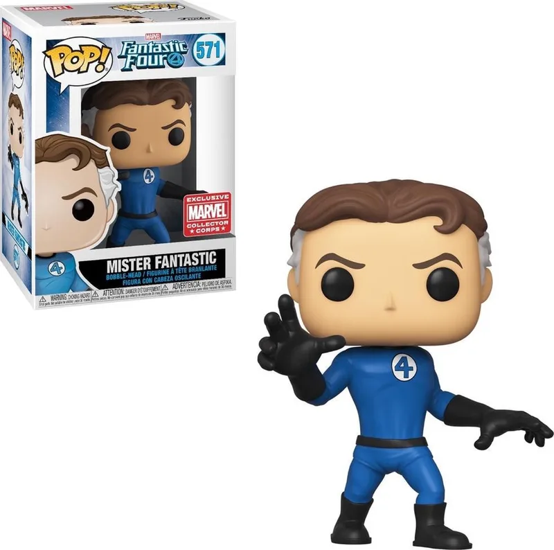 Marvel: Fantastic Four - Mister Fantastic (Stretched) #571 Collector Corps Exclusive [7.5/10] by Funko in Multicolour – product photo