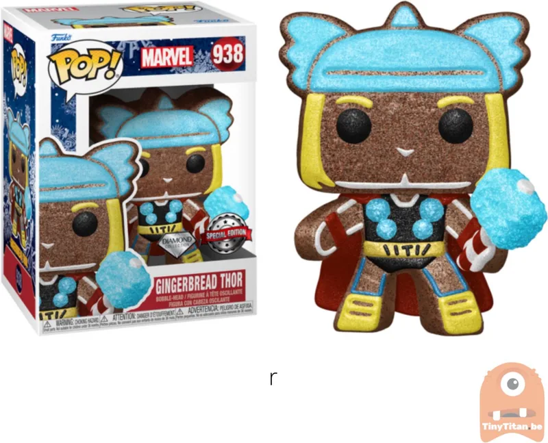 Marvel - Gingerbread Thor #938 Exclusive van Funko in Meerkleurig – productfoto