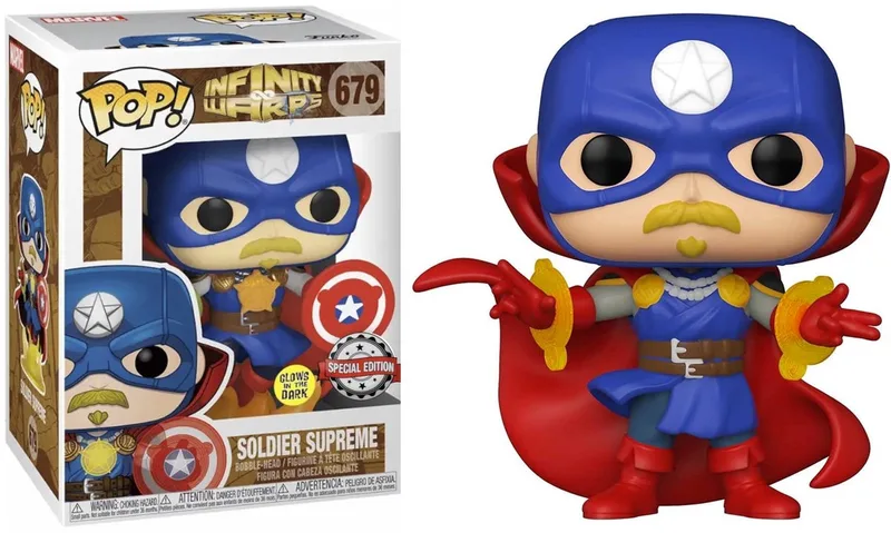 Marvel: Infinity Warps - Soldier Supreme #858 Glows in the dark Exclusive van Funko in Meerkleurig – productfoto