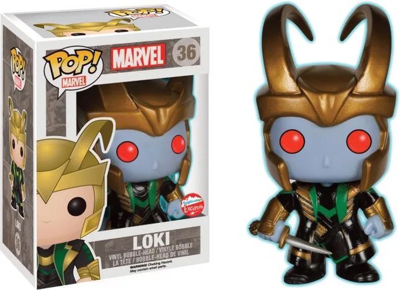 Marvel: Loki Glows in the Dark - Exclusive #36 van Funko in Meerkleurig – productfoto